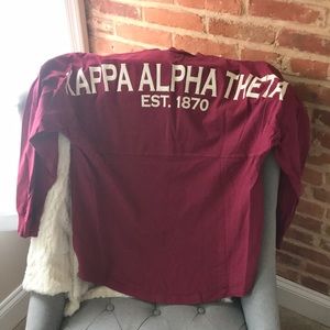 Kappa Alpha Theta spirit jersey in maroon